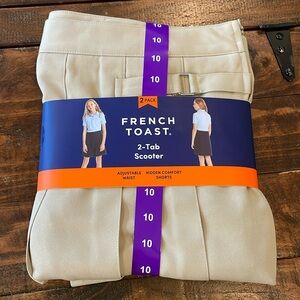 French toast brand. Girls schoolwear. Skort. 2 in package